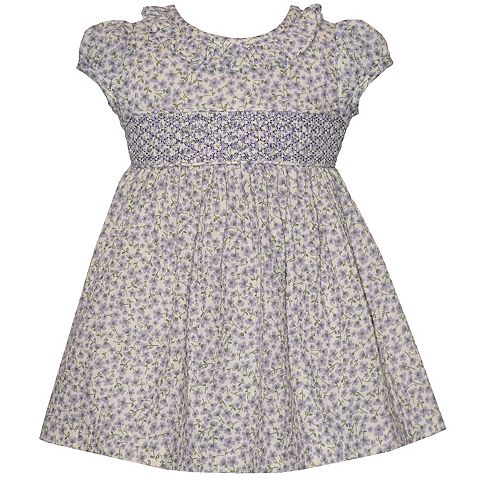 Bonnie Toddler Bonnie Jean Printed Gauze Smocking Dress