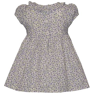 Toddler Bonnie Jean Printed Gauze Smocking Dress