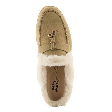 Spring Step Gistel Women's Fur Lining Slip-On Mules