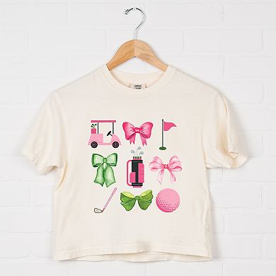 Simply Sage Market Golf Icons Coquette Boxy Crop Top