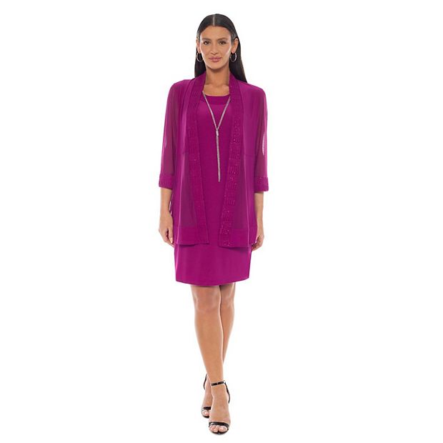 open lace back dress Cotton Crimson Crush Dress & Jacket Set for Ladies in Checkered main image 1