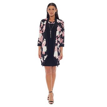 Women's Marina 2 pc Puff Print Jacket & Dress Set