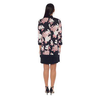 Women's Marina 2-Pc. Puff Print Jacket & Dress Set