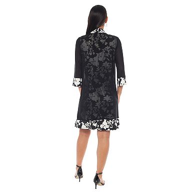 Women's Marina Printed Combo Jacket Dress
