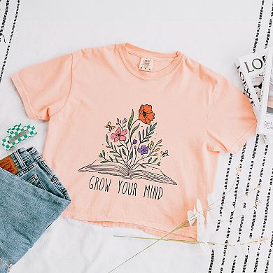 Simply Sage Market Grow Your Mind Floral Boxy Crop Top
