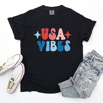 Simply Sage Market USA Vibes Bubble Garment Dyed Tee