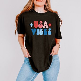 Simply Sage Market USA Vibes Bubble Garment Dyed Tee