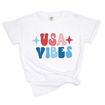 Simply Sage Market USA Vibes Bubble Garment Dyed Tee