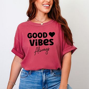 Simply Sage Market Good Vibes Always Garment Dyed Tee