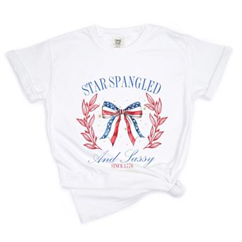 Simply Sage Market Star Spangled And Sassy Coquette Garment Dyed Tee