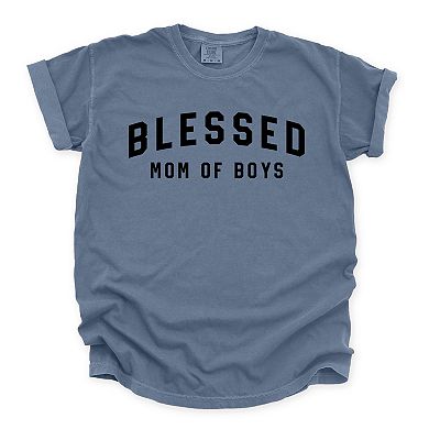 Simply Sage Market Blessed Mom of Boys Garment Dyed Tee