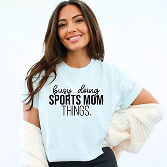 Simply Sage Market Busy Doing Sports Mom Things Garment Dyed Tee