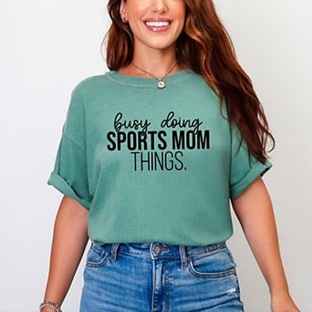 Simply Sage Market Busy Doing Sports Mom Things Garment Dyed Tee