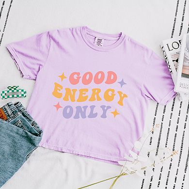 Simply Sage Market Good Energy Only Stars Boxy Crop Top