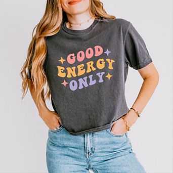 Simply Sage Market Good Energy Only Stars Boxy Crop Top