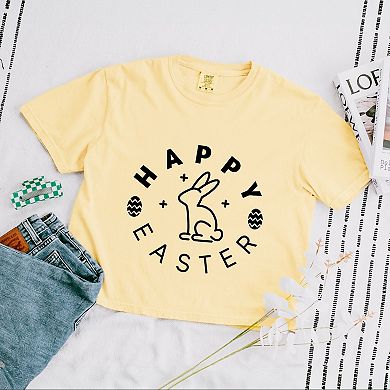 Simply Sage Market Happy Easter Eggs Boxy Crop Top