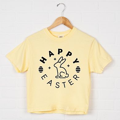 Simply Sage Market Happy Easter Eggs Boxy Crop Top