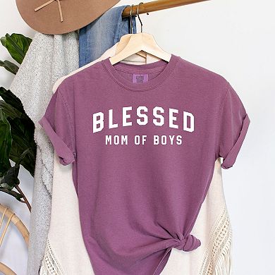 Simply Sage Market Blessed Mom of Boys Garment Dyed Tee
