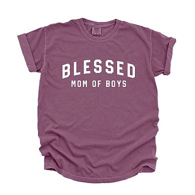Simply Sage Market Blessed Mom of Boys Garment Dyed Tee