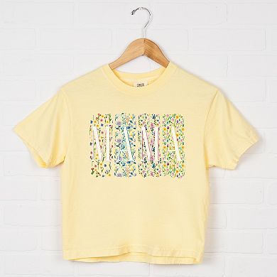 Simply Sage Market Mama Pressed Flowers Boxy Crop Top