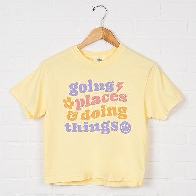 Simply Sage Market Going Places And Doing Things Boxy Crop Top