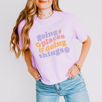 Simply Sage Market Going Places And Doing Things Boxy Crop Top