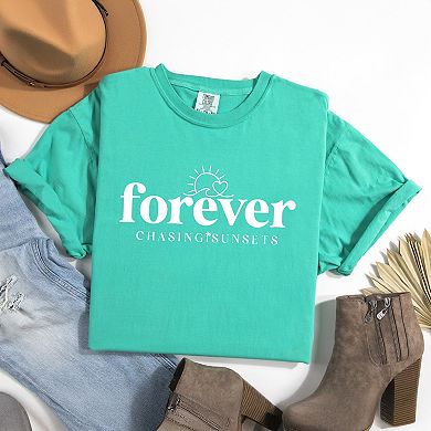 Simply Sage Market Forever Chasing Sunsets Sun Garment Dyed Tee