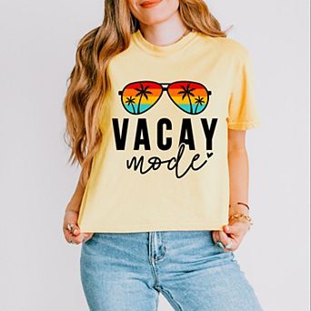 Simply Sage Market Vacay Mode Sunglasses Boxy Crop Top