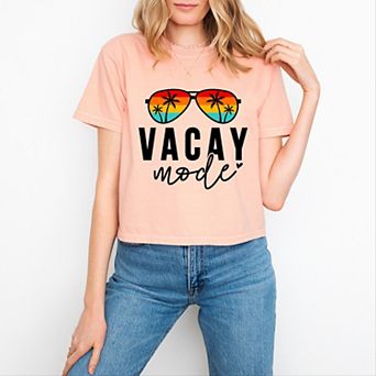 Simply Sage Market Vacay Mode Sunglasses Boxy Crop Top