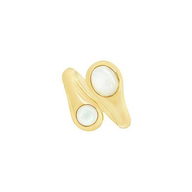 PRIMROSE Simulated Mother-of-Pearl Bypass Ring