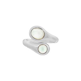 PRIMROSE Simulated Mother-of-Pearl Bypass Ring