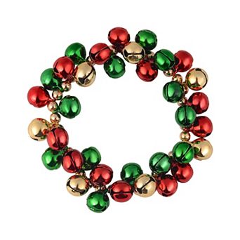 Gold Tone Jingle Bell Stretch Bracelet