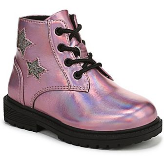 Blowfish Malibu Rena-Ti Girls' Lace-Up Ankle Boots With Glitter Accents