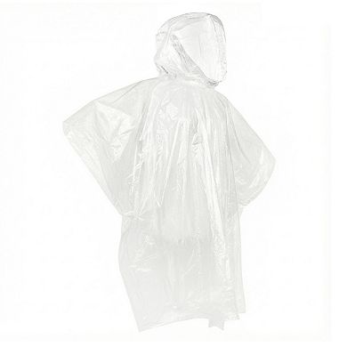 Adult totes Clear Single Use Emergency Rain Poncho