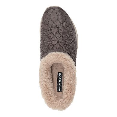 Easy Spirit Bimmy Women's Quilted Faux Fur Trim Mules
