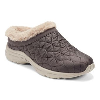 Easy Spirit Bimmy Women's Quilted Faux Fur Trim Mules
