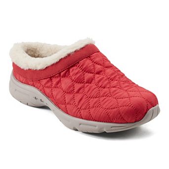 Easy Spirit Bimmy Women's Quilted Faux Fur Trim Mules