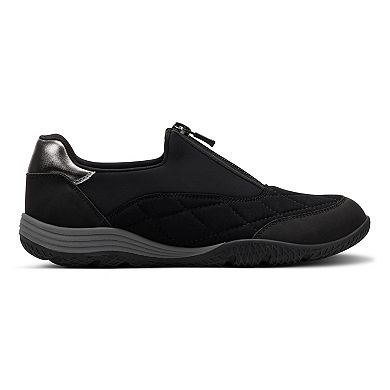 Easy Spirit Barron Women's Quilted Zip Front Sneakers