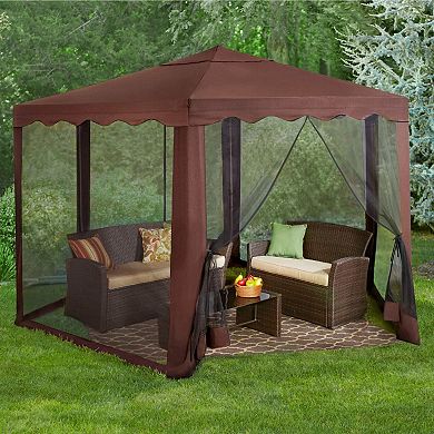 BrylaneHome 13'W Hexagon Gazebo
