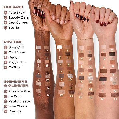 Naked Shaped Cool-Toned Makeup Palette for Eyes & Face