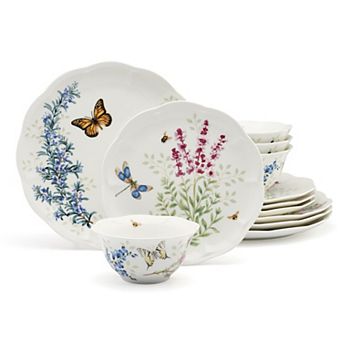 Lenox Butterfly Meadow Herbs 12 pc Dinnerware Set