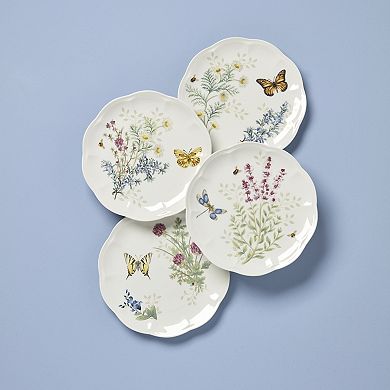 Lenox Butterfly Meadow Herbs 4-pc. Accent Plate Set