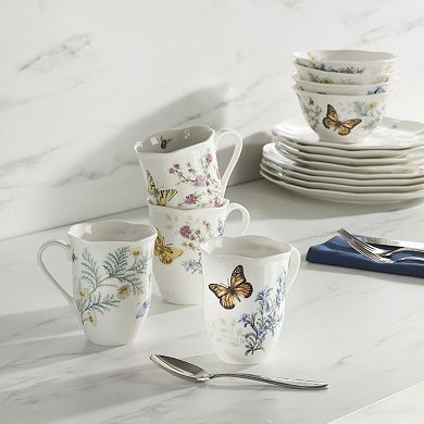Lenox Butterfly Meadow Herbs 4-pc. Mug Set