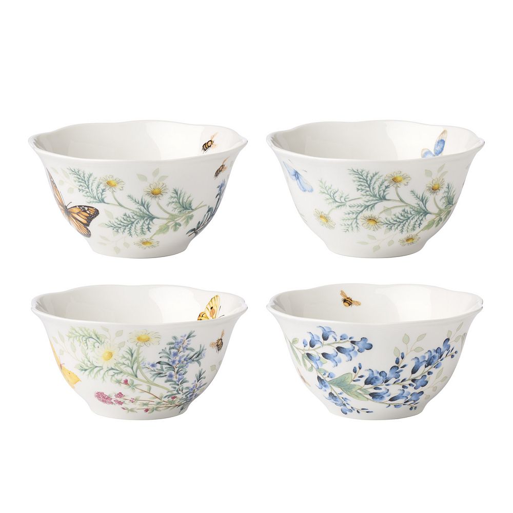 Lenox Butterfly Meadow Herbs 4-pc. Rice Bowl Set
