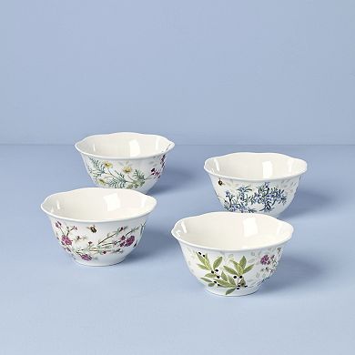 Lenox Butterfly Meadow Herbs 4-pc. Rice Bowl Set
