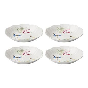 Lenox Butterfly Meadow Herbs 4 pc Pasta Bowl Set