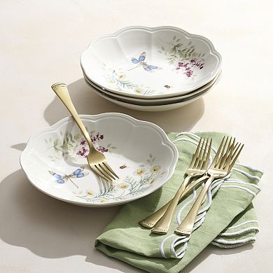 Lenox Butterfly Meadow Herbs 4-pc. Pasta Bowl Set