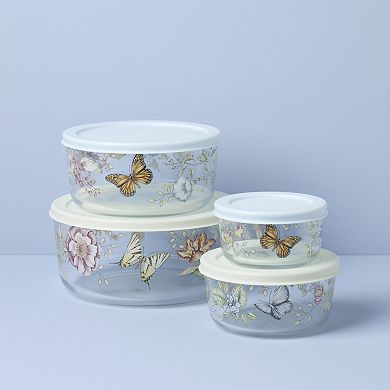 Lenox Butterfly Meadow Glass Containers Set of 4