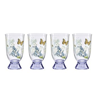 Lenox Butterfly Meadow Herbs 4 pc Tall Tumblers Set
