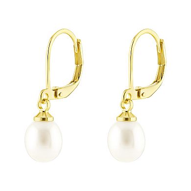 PRIMROSE Cultured Freshwater Pearl Drop Earrings